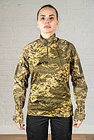 Тактическая рубашка зсу pixel рипстоп полевая армейская боевая мм14 женский убакс военный пиксель камуфляжный