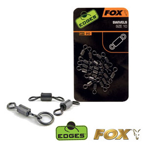 Вертлюг з кільцем Fox Edges Flexi Ring Swivel 10, 10шт, фото 1