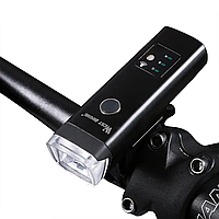Яркий велосипедный влагостойкий и противоударный фонарь, фара велосипедная West Biking HJ-047 0701166 Black.