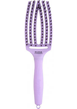 Щітка з комбінованою щетиною Olivia Garden Finger Brush Combo Medium Nineties Grape Soda OGID1795