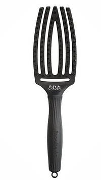 Щітка з комбінованою щетиною Olivia Garden Fingerbrush Combo Full Black Medium OGID1729