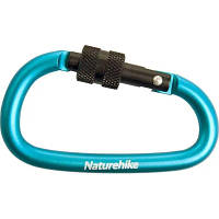 Карабін туристичний Naturehike D-type NH15A005-H 6 см Blue 6927595717431 d