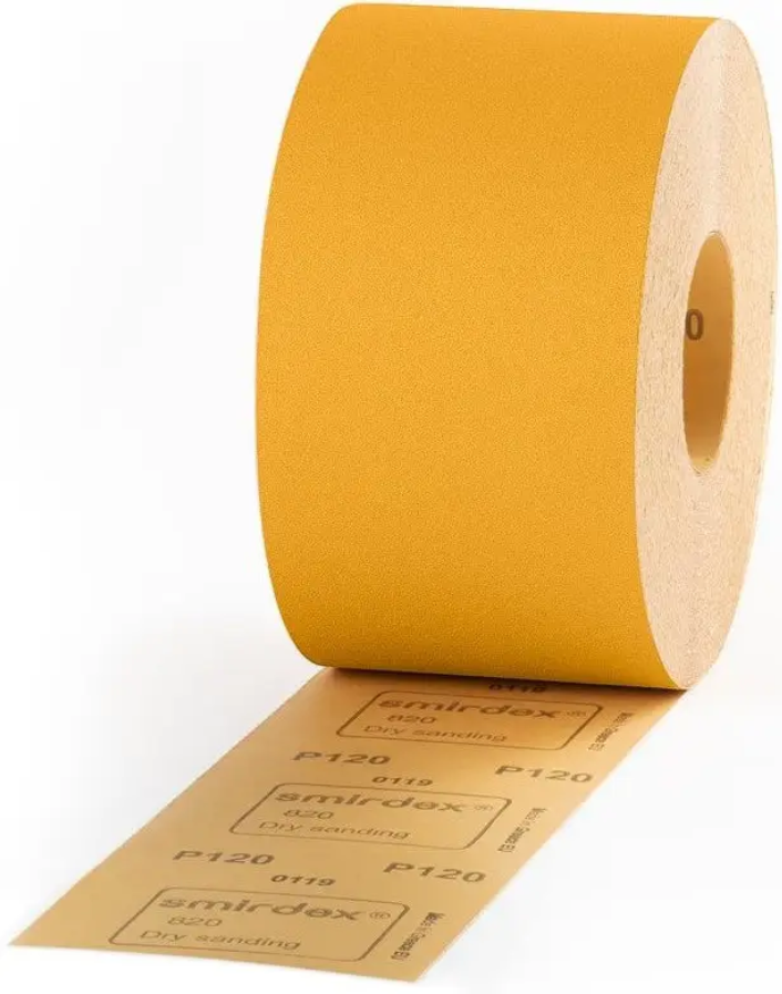 Наждачний папір SMIRDEX Рулон помаранчевий 115ммх50м SMIRDEX YELLOW LINE 820 (Р40-P500)