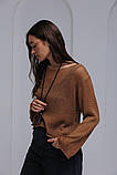 В'язана жіноча прозора кофта., фото 3
