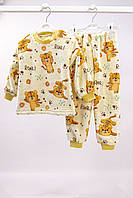 Пушистая детская пижама для мальчика Тигренок 98-104