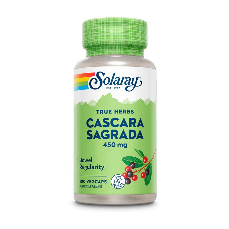 Solaray Cascara Sagrada 450 mg 100 veg caps