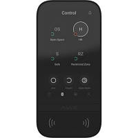 Клавиатура к охранной системе Ajax KeyPad TouchScreen чорна d