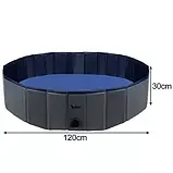 Великий складний басейн для собак та різних тварин 120х30 см Purlov 23831 Польща, фото 5