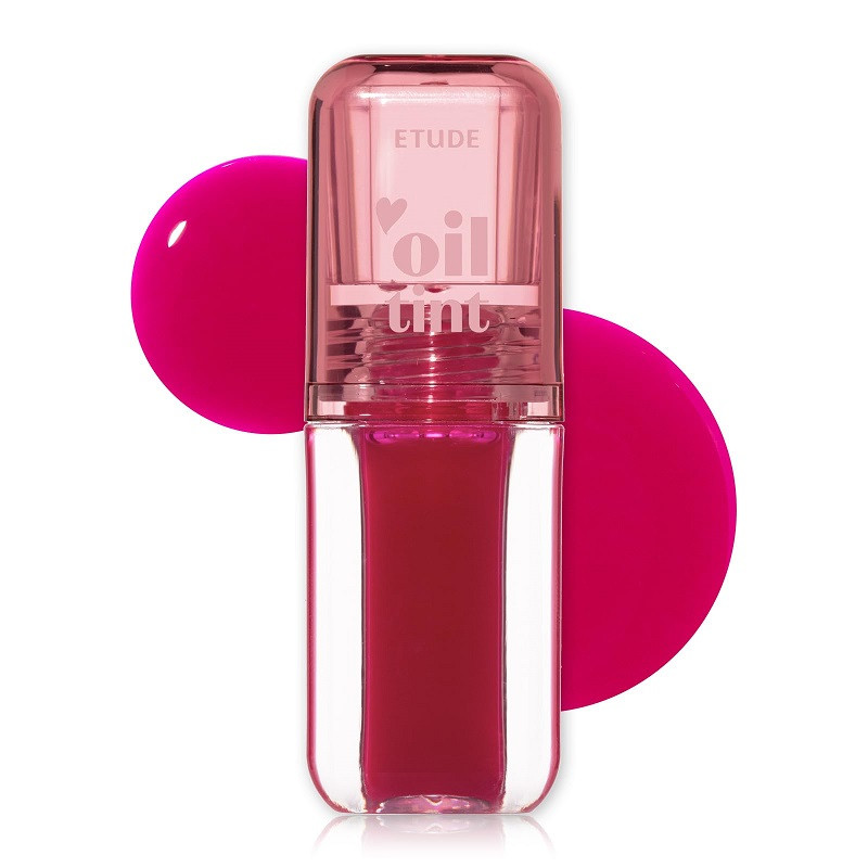 Олія-тінт для губ Etude House Dear Darling Oil Tint 03 Neon Pink 4.2 г