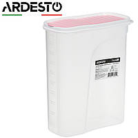 Контейнер для круп и сыпучих продуктов Ardesto Fresh 2.5 л, прозрачный, пластиковый