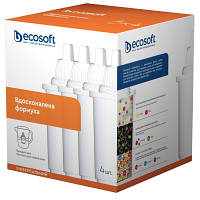 Картридж для фільтра глечика Ecosoft К-т Картриджів для глечиків універсальний 3+1 ш 4820056801071 d