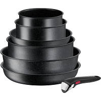 Набор посуды Tefal Ingenio Black Stone змінна ручка 7 предметів L3998702 d