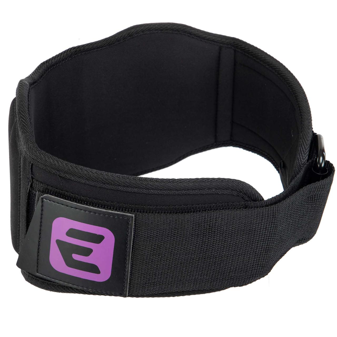 Пояс атлетичний посилений регульований Ezous Easy Focus Power Belt O-07 розмір L Black-Purple