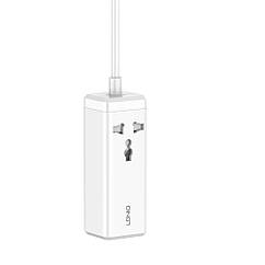 Мережевий зарядний пристрій LDNIO SC1418 Power Strip PD/QC 65W