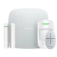 Комплект охоронної сигналізації Ajax StarterKit 2 (8EU) white для дому, комплект системи безпеки