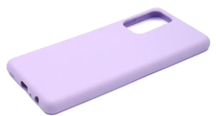 Чохол силіконовий для Samsung A71 (A715) Silicone Case Full (Бузковий)