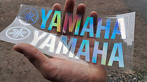 Світловідбивні наклейки Yamaha колір хамелеон комплект 2 штуки