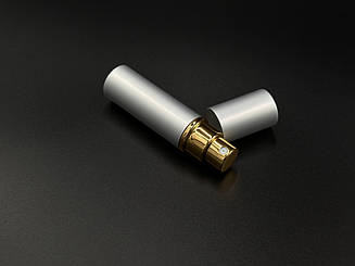 Портативний міні-флакон для парфумів для подорожей. Колір сірий. 83х19мм/5 мл