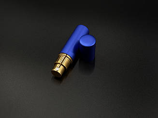 Портативний міні-флакон для парфумів для подорожей. Колір синій. 83х19мм/5 мл