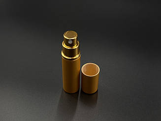 Портативний міні-флакон для парфумів для подорожей. Колір золотий. 100х23мм/10