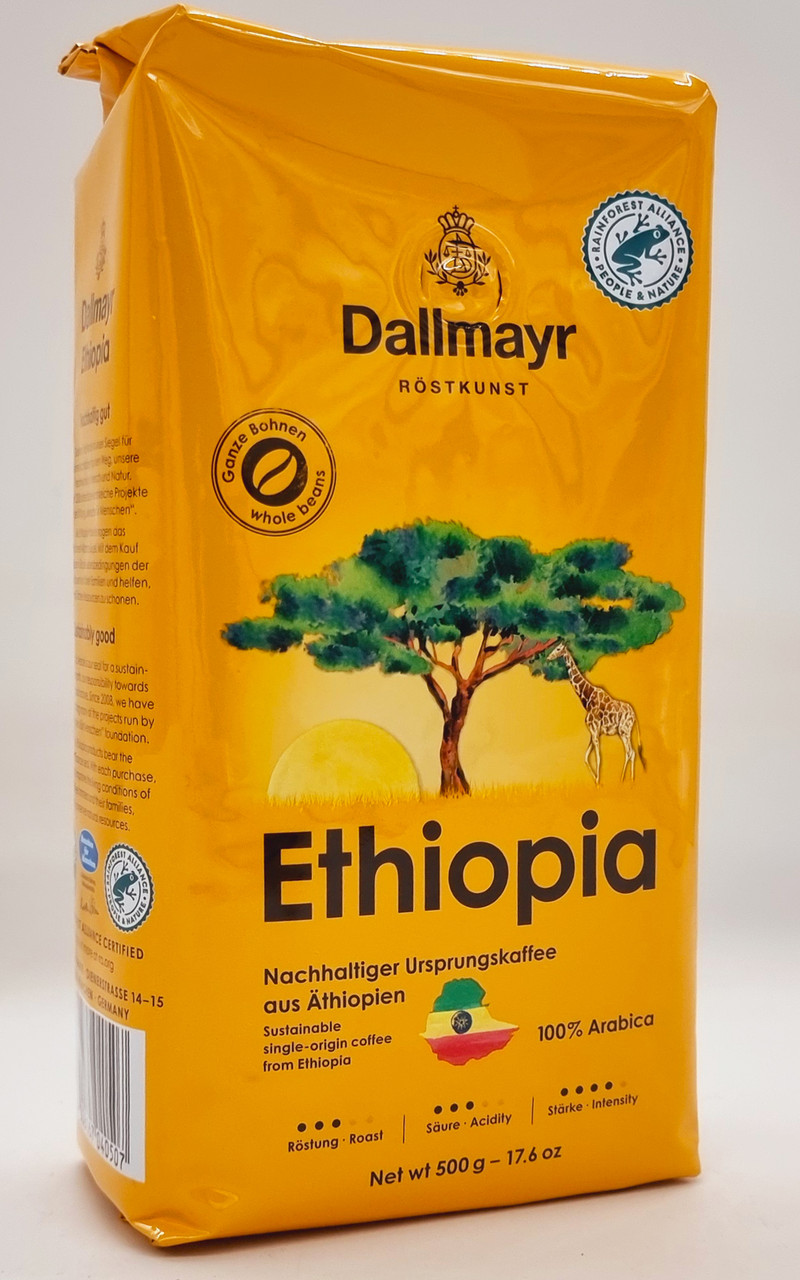 Кава у зернах Dallmayr Ethiopia 500г Німеччина 100% арабіка, фото 1
