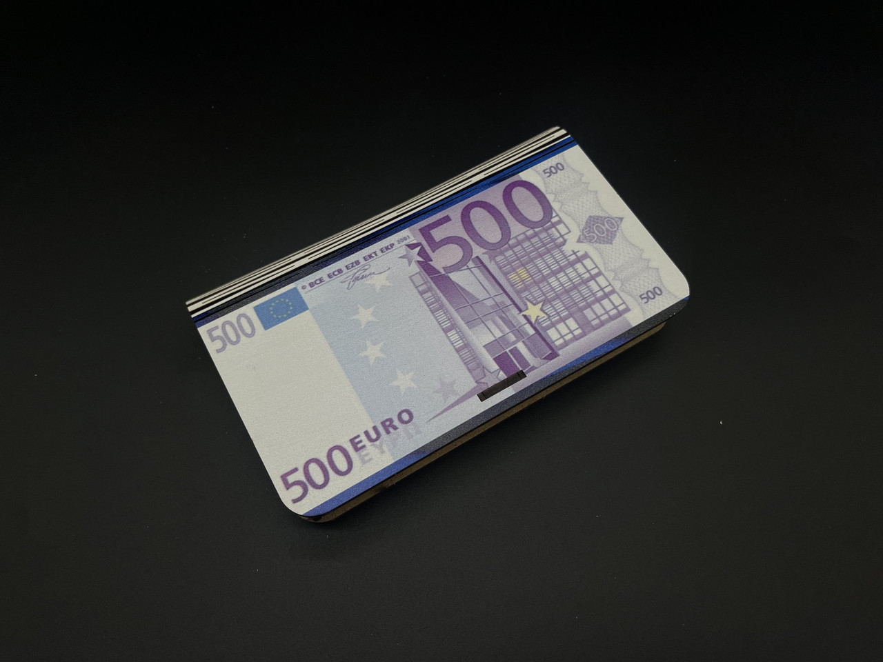 Скринька-конверт для грошей. "500 Євро". 17х10х2см
