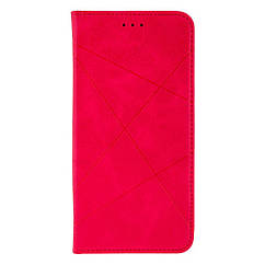 Чехол-книжка Business Leather для Xiaomi Mi 11 Lite Цвет Crimson