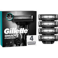Сменные кассеты Gillette Mach3 Charcoal Древесный уголь 4 шт. 8700216062701 d