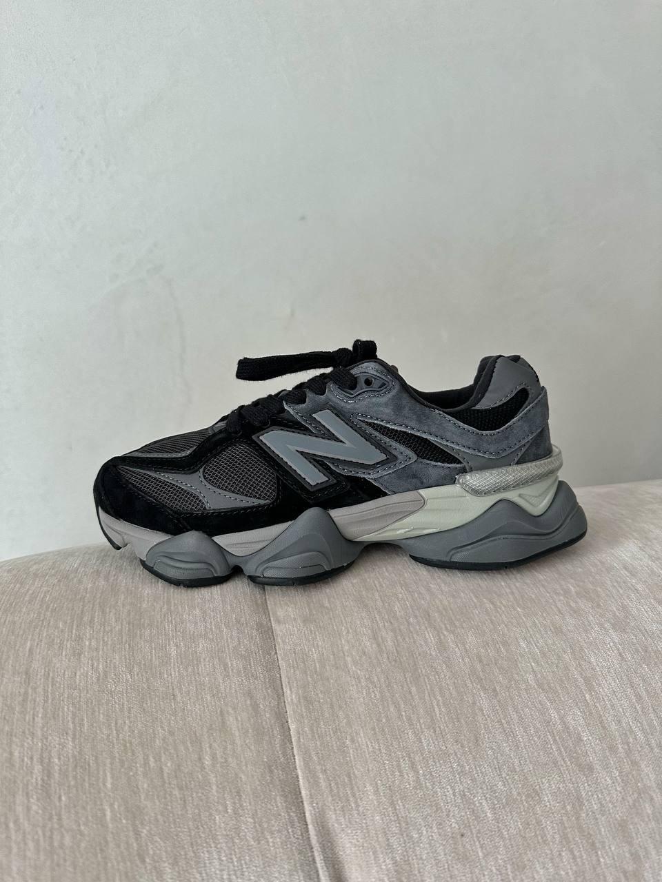 Мужские кроссовки New Balance 9060 Low-top Sneakers Black (черные) спортивные стильные кроссы NB0062 НБ - фото 1 - id-p2196120865