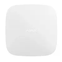 Умная охранная централь Ajax Hub Plus (8EU) UA white с поддержкой 2 SIM-карт и Wi-Fi