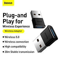 Адаптер Baseus BA04 USB Bluetooth 5.0 переходник передатчик ПК ноутбук акустика мышка телевизор ПК проектор