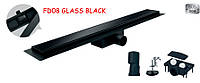 Трап для душа FD08-70x600 GLASS BLACK KOER