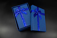 Коробка подарочная. 3шт/комплект. Цвет синій. 23х16х9см.