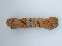 Пряжа для вязания Lebes Шоколадный(с рыжинкой)+люрекс (золото и серебро)