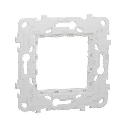 Супорт Schneider Electric UNICA NEW 2 модуля пластиковий NU7002P, фото 1
