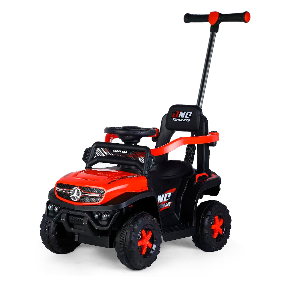Каталка-толокар з батьківською ручкою M 5788 EL, red