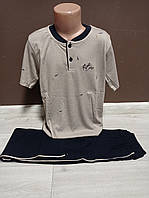 Детская подростковая пижама для мальчика Турция Berrak на 6-8 лет кофе футболка и штаны