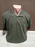 Мужская футболка поло Турция Знак батал 50-60 размеры 100% хлопок зеленая
