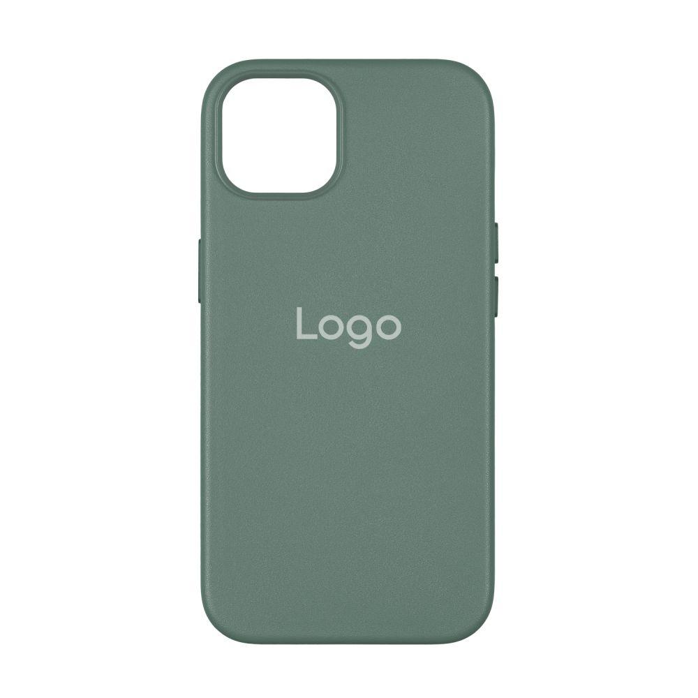 Чохол Leather Case with MagSafe для iPhone 14 Pro Колір Pine Needle Green, фото 1