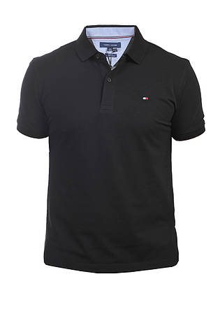 Футболка-поло чоловіча Tommy Hilfiger 25-1388-1 чорна, фото 1