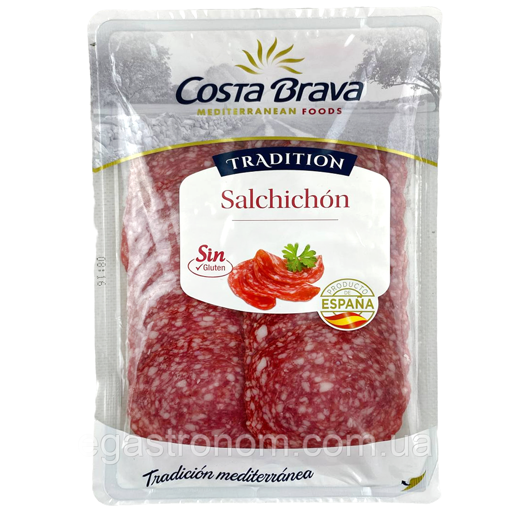 Ковбаса нарізка сальчічон (без глютену) Коста Брава Costa Brava 100g 20шт/ящ (Код: 00-00016332)