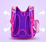 Рюкзак ортопедичний шкільний для 1-2 класу з пеналом дівчинці, фото 2
