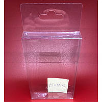 Прозрачная коробка с европодвесом 15 х 10 х 2 см 200 мкр 50 шт сборная пластиковая