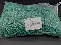 Резинки для денег канцелярские 50 х 1,5 х 1,5 мм 1983 шт зеленые в пакете