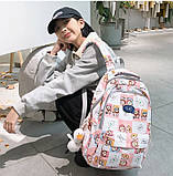Рюкзак женский городской молодежный с принтом, фото 9
