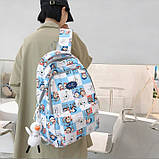 Рюкзак женский городской молодежный с принтом, фото 10