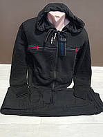 Костюм утепленный для мальчика подростка Пульс 14-18 лет двойка куртка и штаны черный