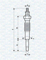 Свечи MAGNETI MARELLI 062900063304 Ford USA Ranger; Mazda 626, MPV; Suzuki Vitara, Grand Vitara; KIA Sportage