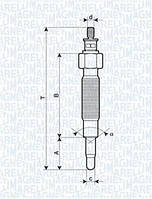 Свечи MAGNETI MARELLI 062900037304 Mitsubishi Pajero, Galant; Nissan Terrano, Patrol 1106531N00, 110659C600,