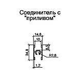 Профіль з'єднувальний з припливом